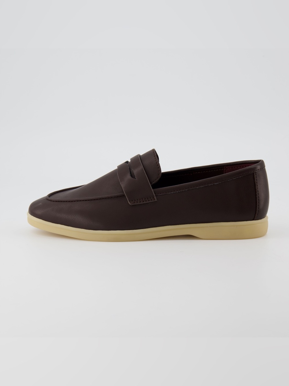 Men’s Dark Brown Leather Slip-On Loafers